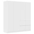 KLEIDERSCHRANK  in Weiß  - Weiß, Trend, Holzwerkstoff/Kunststoff (181/197/54cm) - Xora