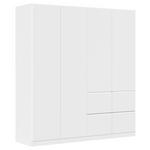 KLEIDERSCHRANK  in Weiß  - Weiß, Trend, Holzwerkstoff/Kunststoff (181/197/54cm) - Xora