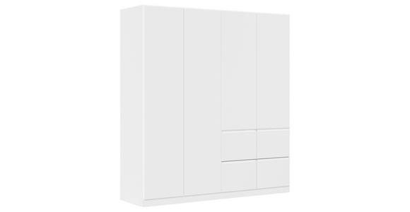 KLEIDERSCHRANK  in Weiß  - Weiß, Trend, Holzwerkstoff/Kunststoff (181/197/54cm) - Xora