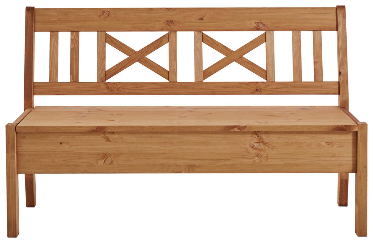 SITZBANK 148/93/58 cm Laugenfarbig Kiefer massiv  - Laugenfarbig, ROMANTIK / LANDHAUS, Holz (148/93/58cm) - Boxxx