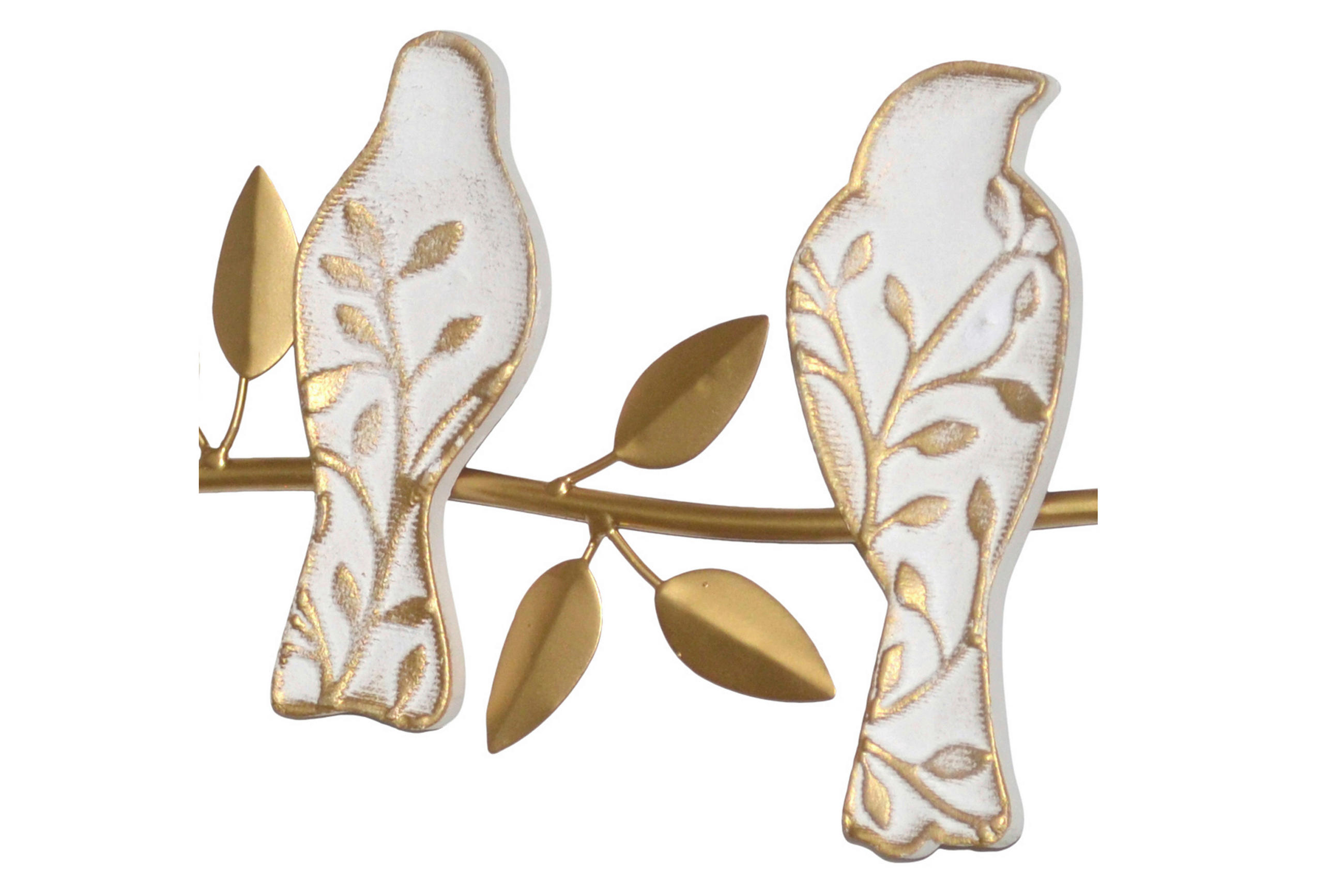 WANDDEKO Metall, Holzwerkstoff  - Goldfarben/Creme, Design, Holzwerkstoff/Metall (3/78/19cm) - MID.YOU
