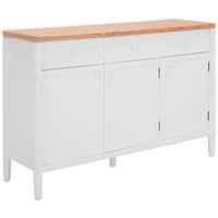 SIDEBOARD  in 150/45/97 cm  - Weiß/Naturfarben, ROMANTIK / LANDHAUS, Holz/Holzwerkstoff (150/45/97cm) - MID.YOU