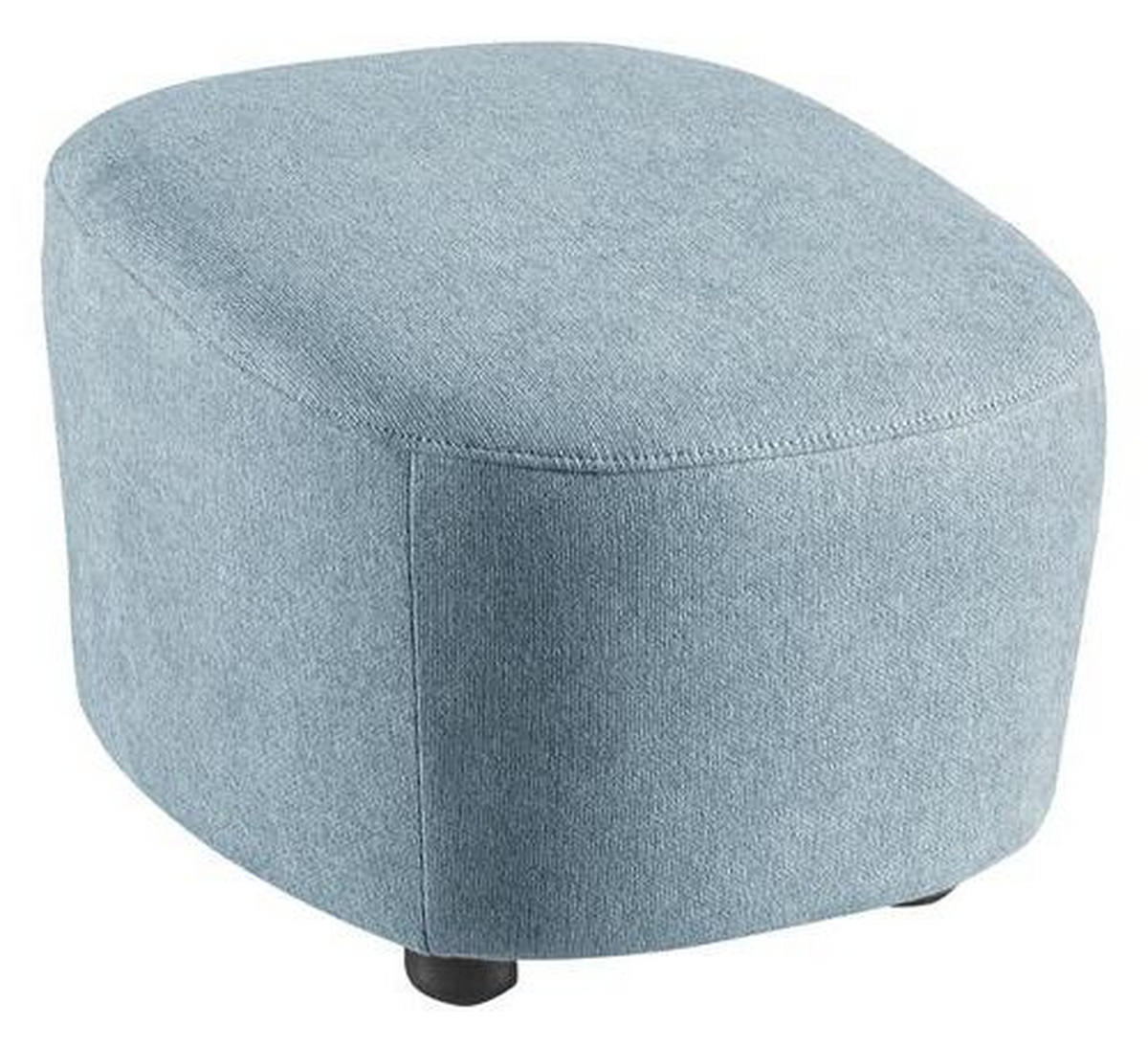 HOCKER Webstoff Hellblau  - Schwarz/Hellblau, Design, Kunststoff/Textil (54/41/57cm) - SetOne by Musterring