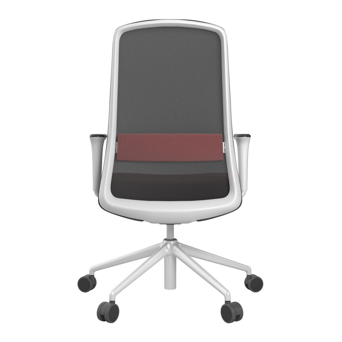 DREHSTUHL Schwarz, Weiß, Beere  - Beere/Schwarz, MODERN, Kunststoff/Textil (70/103-115/70cm)