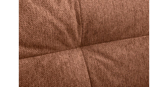 ECKSOFA Rostfarben Flachgewebe  - Rostfarben/Schwarz, Design, Textil/Metall (176/294cm) - Carryhome