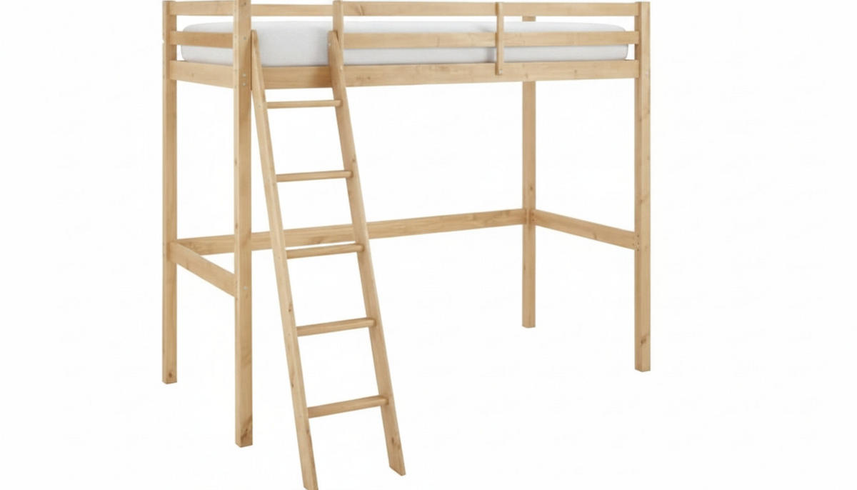 HOCHBETT 90/200 cm,  in Naturfarben, Leiter, Lattenrost  - Naturfarben, MODERN, Holz (90/200cm) - MID.YOU