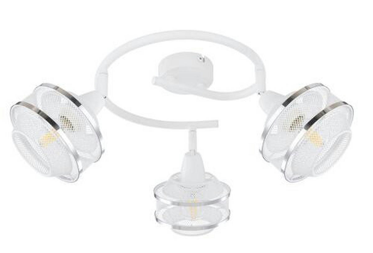 STROPNI REFLEKTOR        25/21,5 cm      E14 - barve kroma/bela, Basics, kovina (25/21,5cm) - Globo