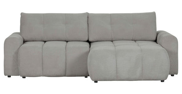 ECKSOFA Braun Flachgewebe  - Schwarz/Braun, KONVENTIONELL, Kunststoff/Textil (256/157cm) - Carryhome