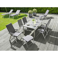 GARTEN-RELAXSESSEL 81/64/116 cm  - Anthrazit/Silberfarben, Basics, Textil/Metall (81/64/116cm) - Kettler