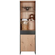 BABYREGAL Yunai  - Eichefarben/Anthrazit, Trend, Holzwerkstoff/Metall (60/209,7/38,2cm) - My Baby Lou