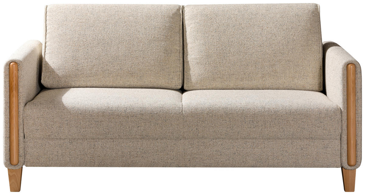SCHLAFSOFA in Holz, Textil Beige, Buchefarben  - Beige/Buchefarben, Design, Holz/Textil (174/88/104cm) - Niels Andersson