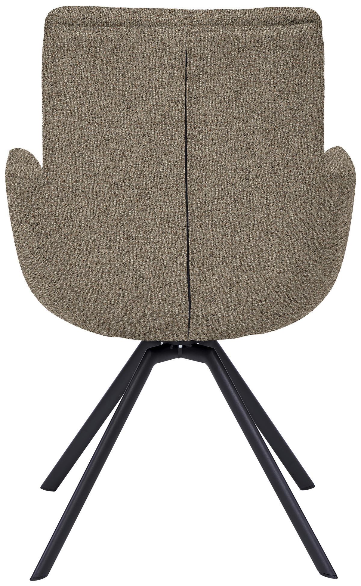 ARMLEHNSTUHL  Lederauswahl, Stoffauswahl, Gestellauswahl Flachgewebe  Anthrazit, Braun  - Anthrazit/Braun, Design, Textil/Metall (61/90/64cm) - Venjakob