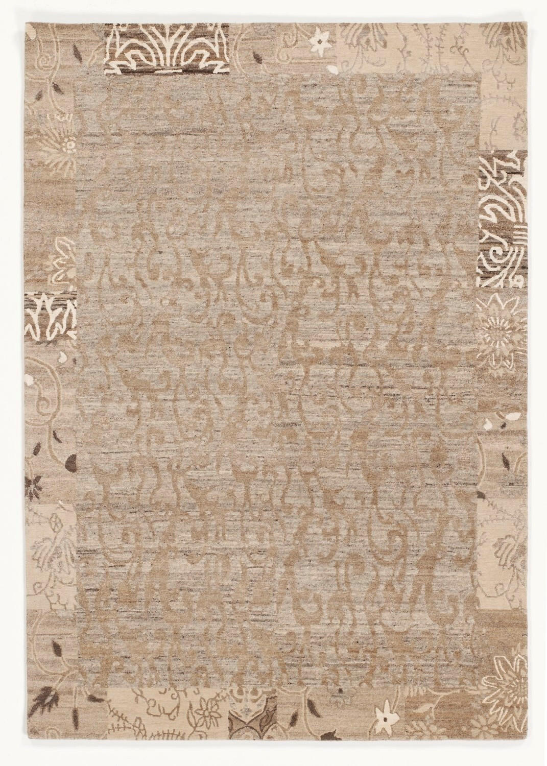 ORIENTTEPPICH 170/240 cm Emporium Silk Natini Border Naturfarben, Beige  - Beige/Naturfarben, LIFESTYLE, Textil (170/240cm) - Cazaris