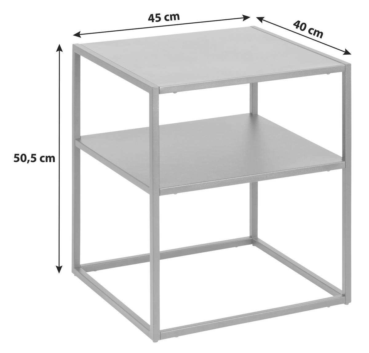 MIZICA, 45/50,5/40 cm črna  - črna, Trend, kovina (45/50,5/40cm) - MID.YOU