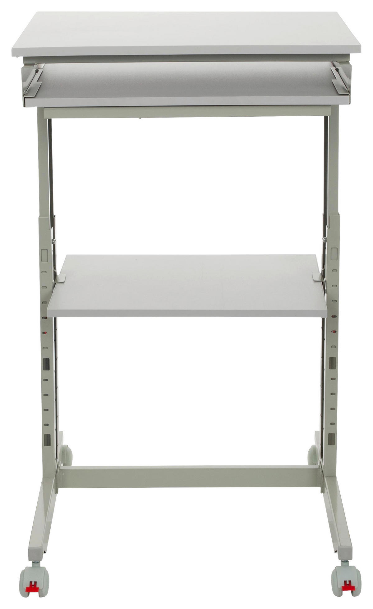 SCHREIBTISCH  in Grau  - Grau, Basics, Holzwerkstoff/Kunststoff (60/71,5-107,5/50cm) - MID.YOU