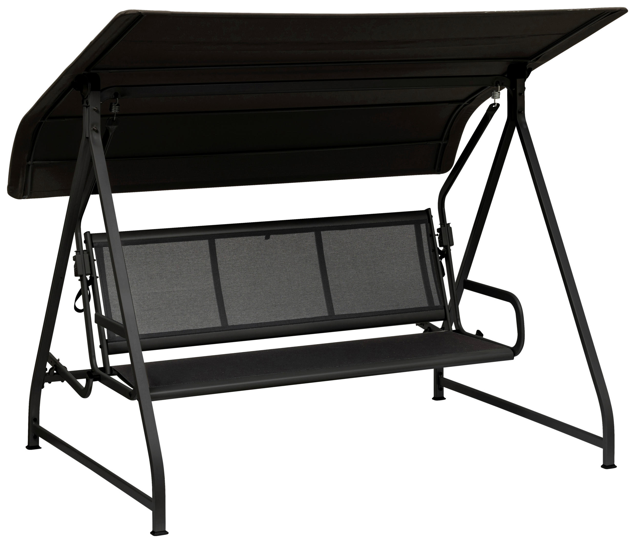 HOLLYWOODSCHAUKEL 169/189/228 cm Anthrazit, Schwarz  - Anthrazit/Schwarz, Basics, Textil/Metall (169/189/228cm) - Kettler