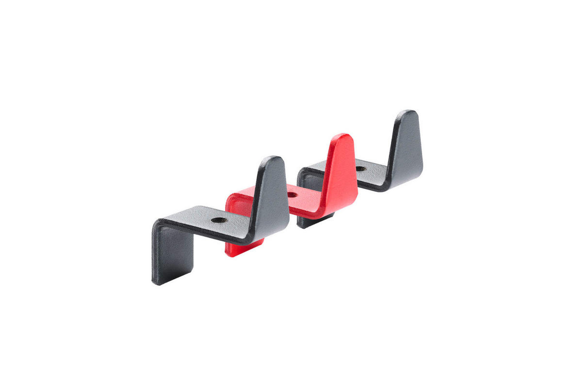 HAKEN-SET - Anthrazit/Rot, Basics, Metall (2/5/4,2cm) - Tojo