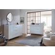 SIDEBOARD  in 135/101/40,5 cm  - Chromfarben/Weiß Hochglanz, Basics, Glas/Holzwerkstoff (135/101/40,5cm) - Voleo