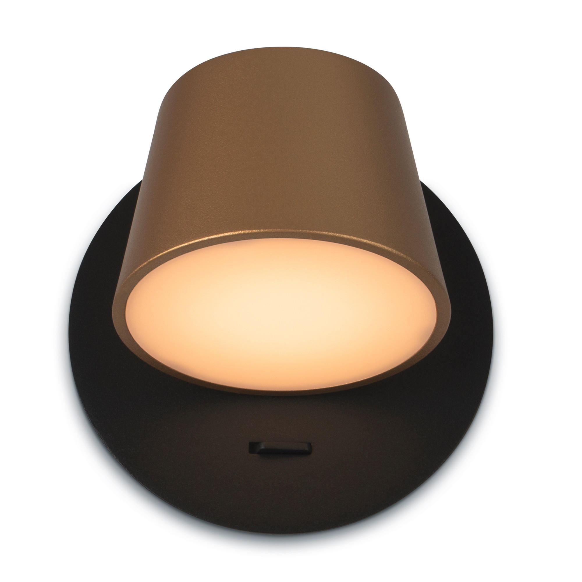 VÄGGLAMPA Modern   - mässingsfärgad/svart, Trend, metall/plast (12/12/12cm) - MAYTONI