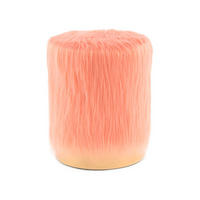 HOCKER Kiefer Orange  - Orange, Basics, Holz/Kunststoff (37/45/37cm) - Kayoom