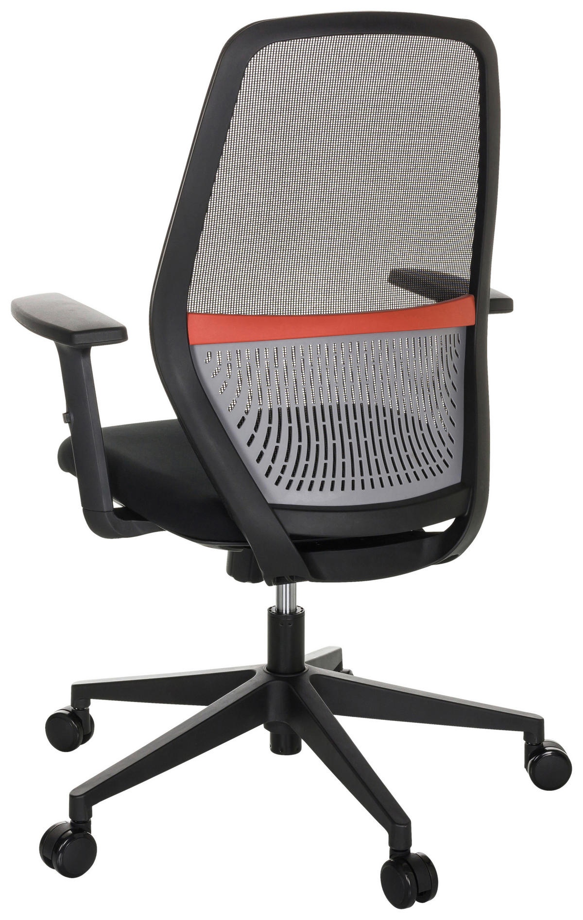 DREHSTUHL Netzbespannung, Flachgewebe Schwarz  - Schwarz, Basics, Kunststoff/Textil (65/98/65cm) - MID.YOU