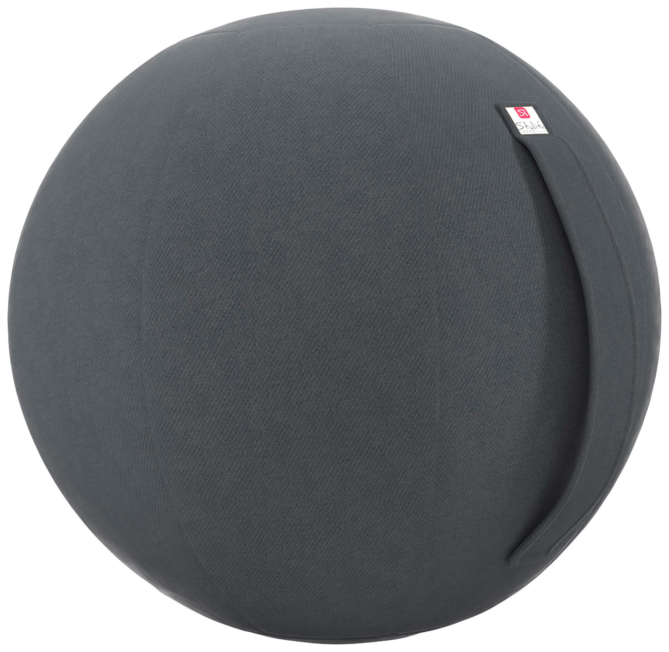 SITZBALL Webstoff  - Dunkelgrau, Design, Textil (65cm) - Stylife