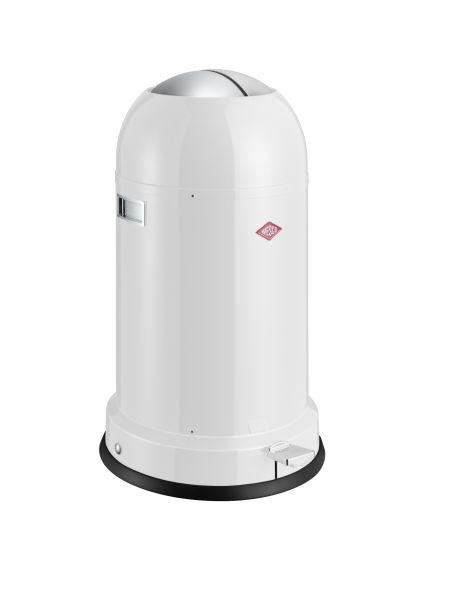 ABFALLSAMMLER KICKMASTER 33 L - Schwarz/Weiß, Basics, Kunststoff/Metall (37,5/69cm) - Wesco