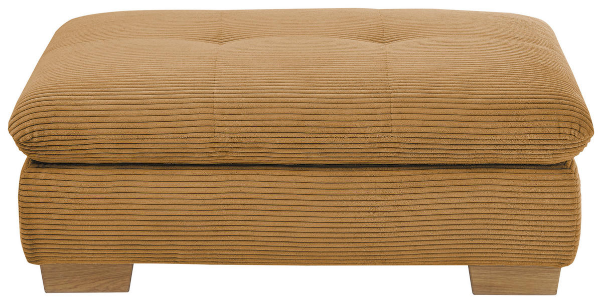 HOCKER Cord Honig  - Eichefarben/Honig, Design, Holz/Textil (106/43/74cm) - SetOne by Musterring