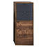 SEITENSCHRANK Eichefarben, Grau - Eichefarben/Grau, MODERN, Glas/Holzwerkstoff (39/95/33cm) - Xora