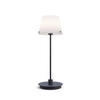 TISCHLEUCHTE Gil il Grande 14/37 cm   - Opal/Schwarz, Design, Glas/Metall (14/37cm) - Belid