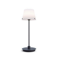 TISCHLEUCHTE Gil il Grande 14/37 cm   - Opal/Schwarz, Design, Glas/Metall (14/37cm) - Belid