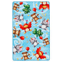 KINDERTEPPICH 67/125 cm Lovely Kids  - Multicolor/Hellblau, Trend, Kunststoff/Textil (67/125cm) - Ben'n'jen