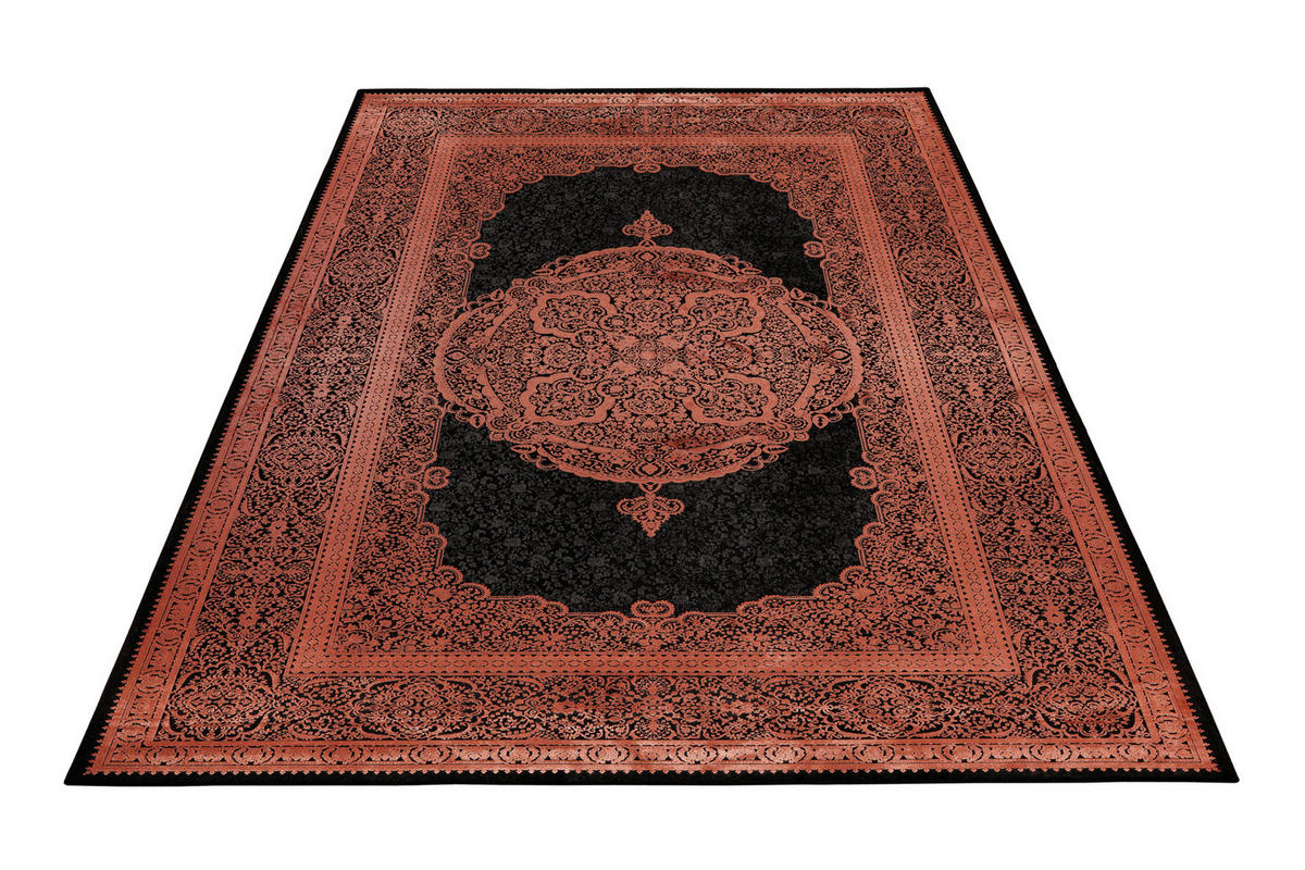 WEBTEPPICH 160/230 cm  - Rot/Dunkelorange, Design, Textil (160/230cm) - Novel