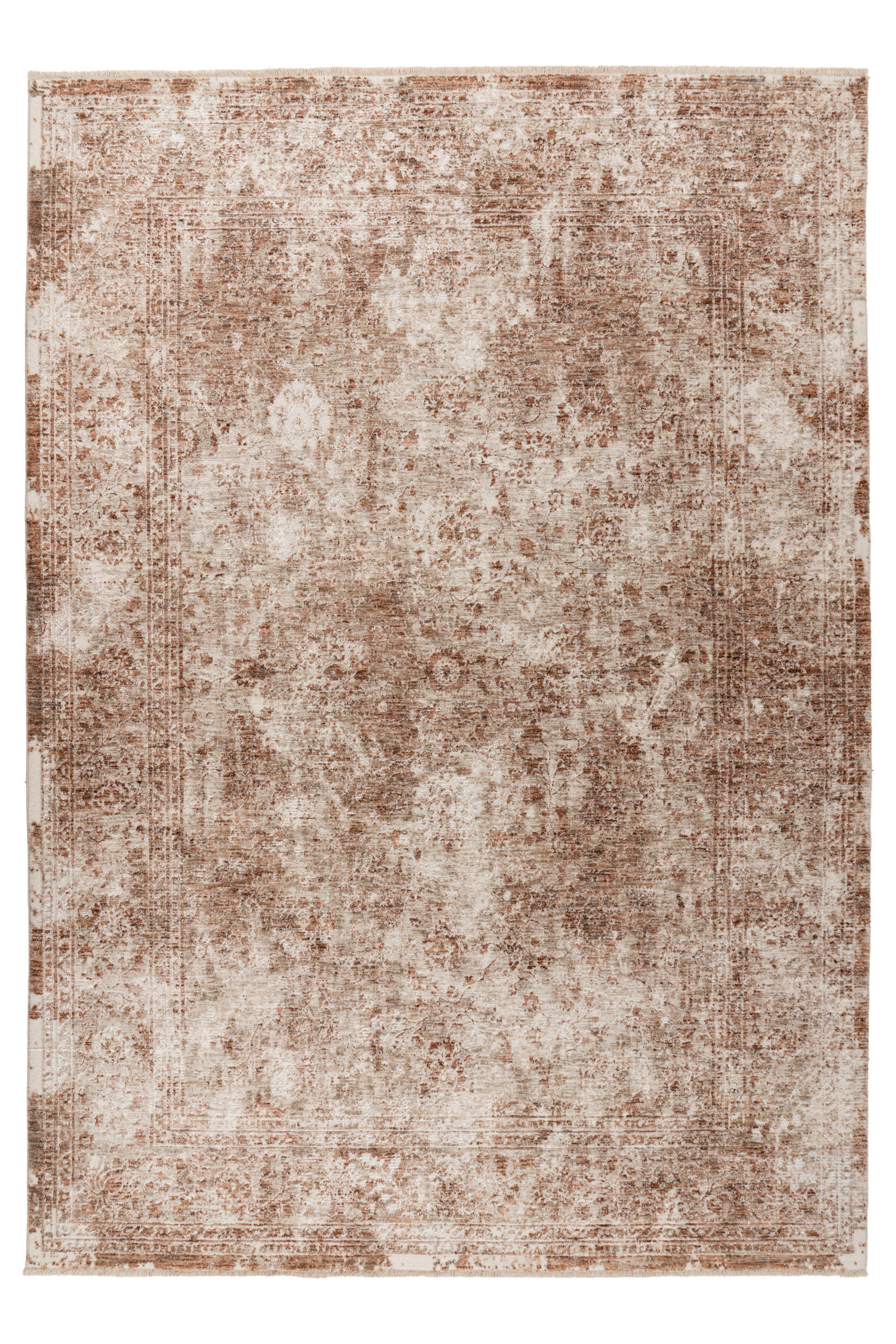FLACHWEBETEPPICH 120/170 cm My Bella Koralle rechteckig  - Koralle, Basics, Textil (120/170cm) - Obsession