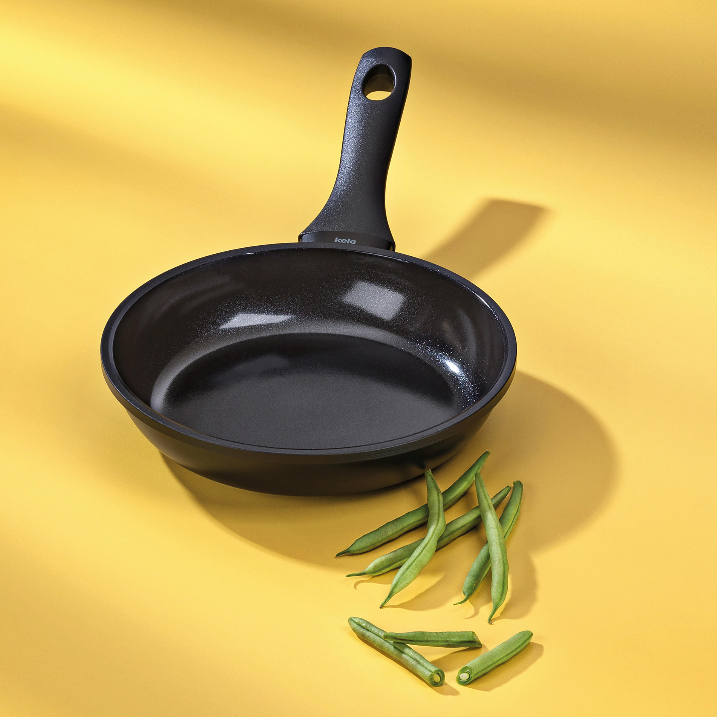 BRATPFANNE  - Schwarz, KONVENTIONELL, Metall (28/5cm) - Kela