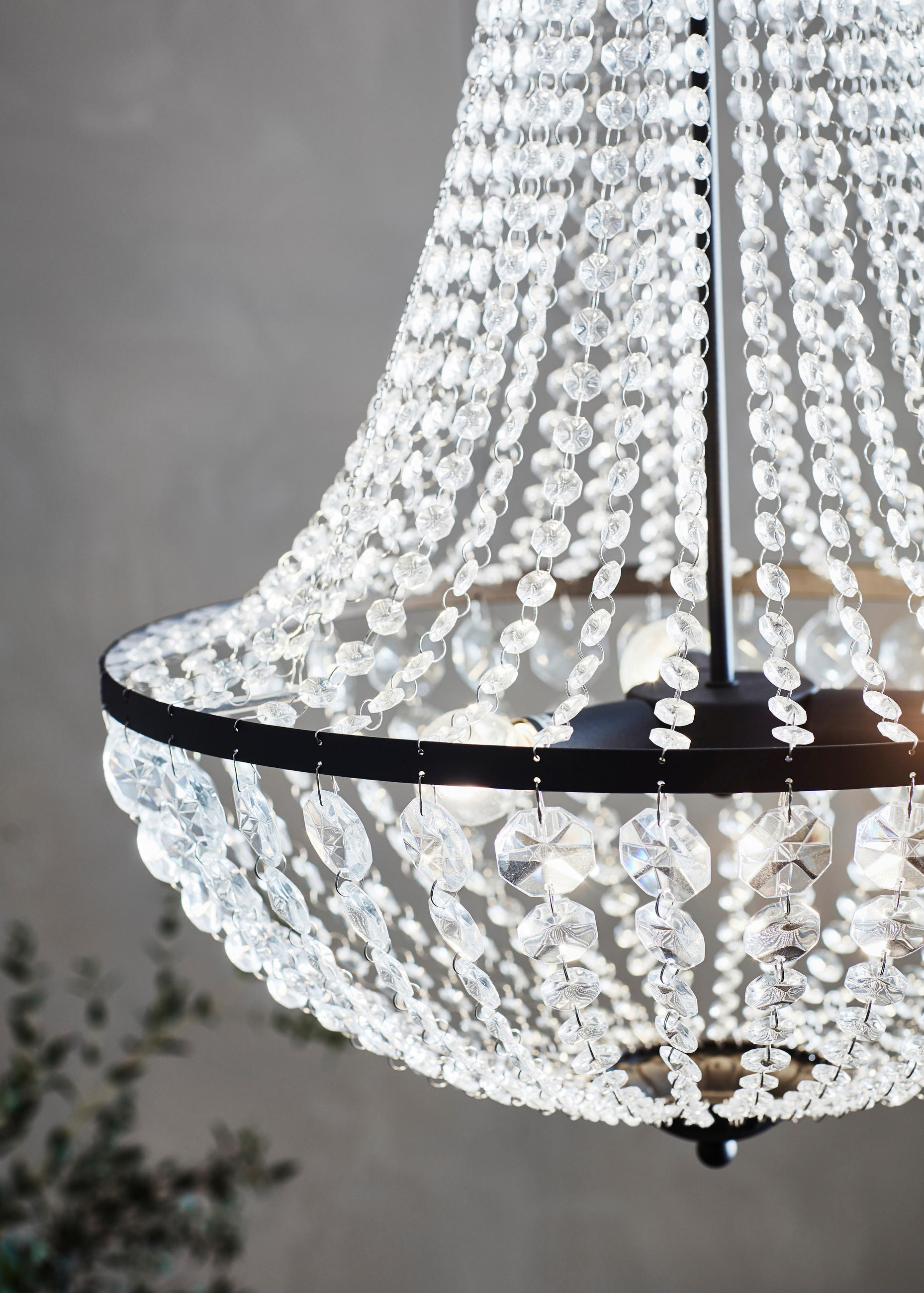 Thumbnail - Markslöjd Kronleuchter, Klar, Schwarz, Metall, Glas, oval,oval, 68 cm, CE, höhenverstellbar, Lampen & Leuchten, Innenbel...