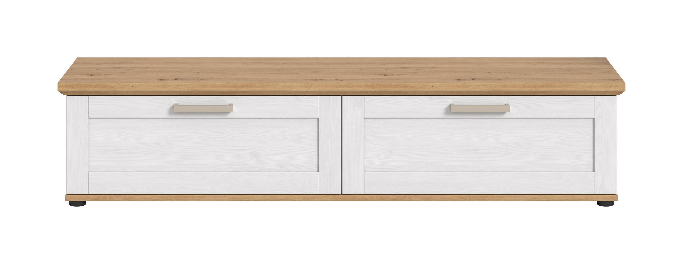 LOWBOARD  in 164/37/40 cm  - Silberfarben/Lärchefarben, Design, Holzwerkstoff/Kunststoff (164/37/40cm) - Livetastic