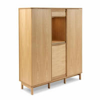 HÖG BYRÅ  124/145/41 cm 2 låda(or)  - ekfärgad, Design, trä (124/145/41cm) - Skovby