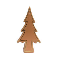 DEKOWEIHNACHTSBAUM  - Goldfarben/Orange, LIFESTYLE, Keramik (10,5/21,7/3,5cm) - X-Mas
