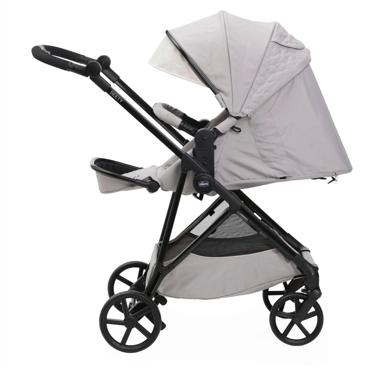 BUGGY SEETY  - Beige/Schwarz, Basics, Textil/Metall (55/73/99-110cm) - Chicco