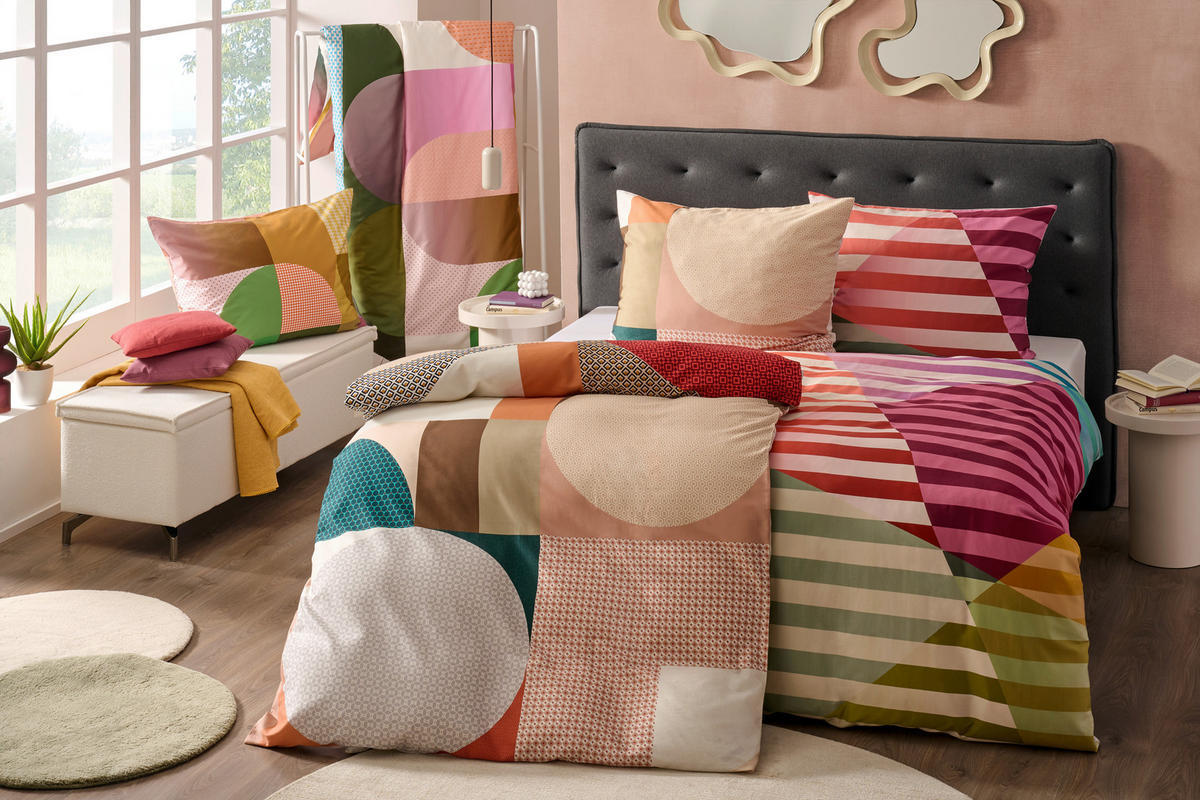 WENDEBETTWÄSCHE 2-teilig Winnow Satin 140/200 cm  - Multicolor, Basics, Textil (140/200cm) - Novel