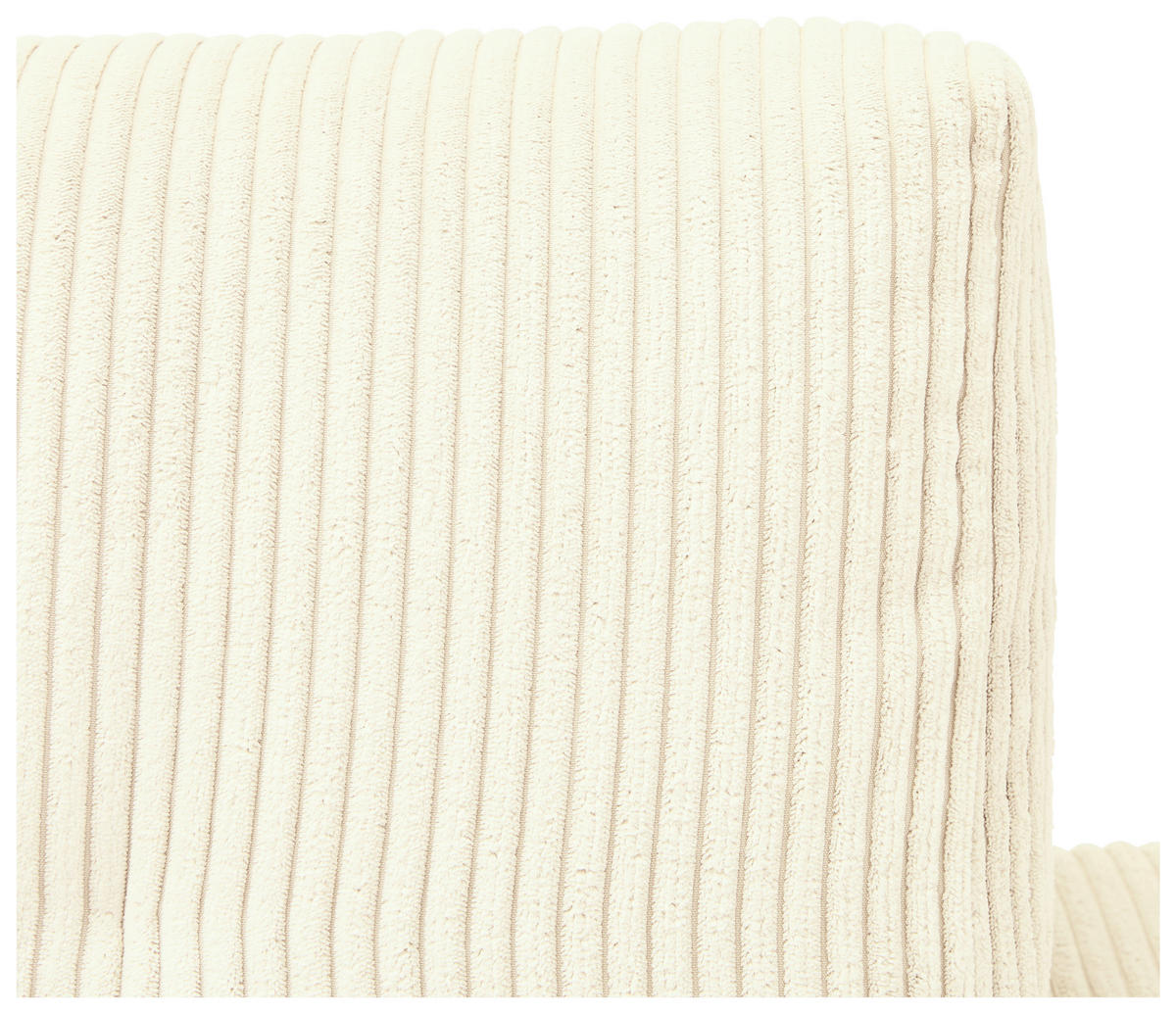 WOHNLANDSCHAFT Creme Cord  - Creme/Schwarz, KONVENTIONELL, Kunststoff/Textil (212/293/155cm) - Ti'me
