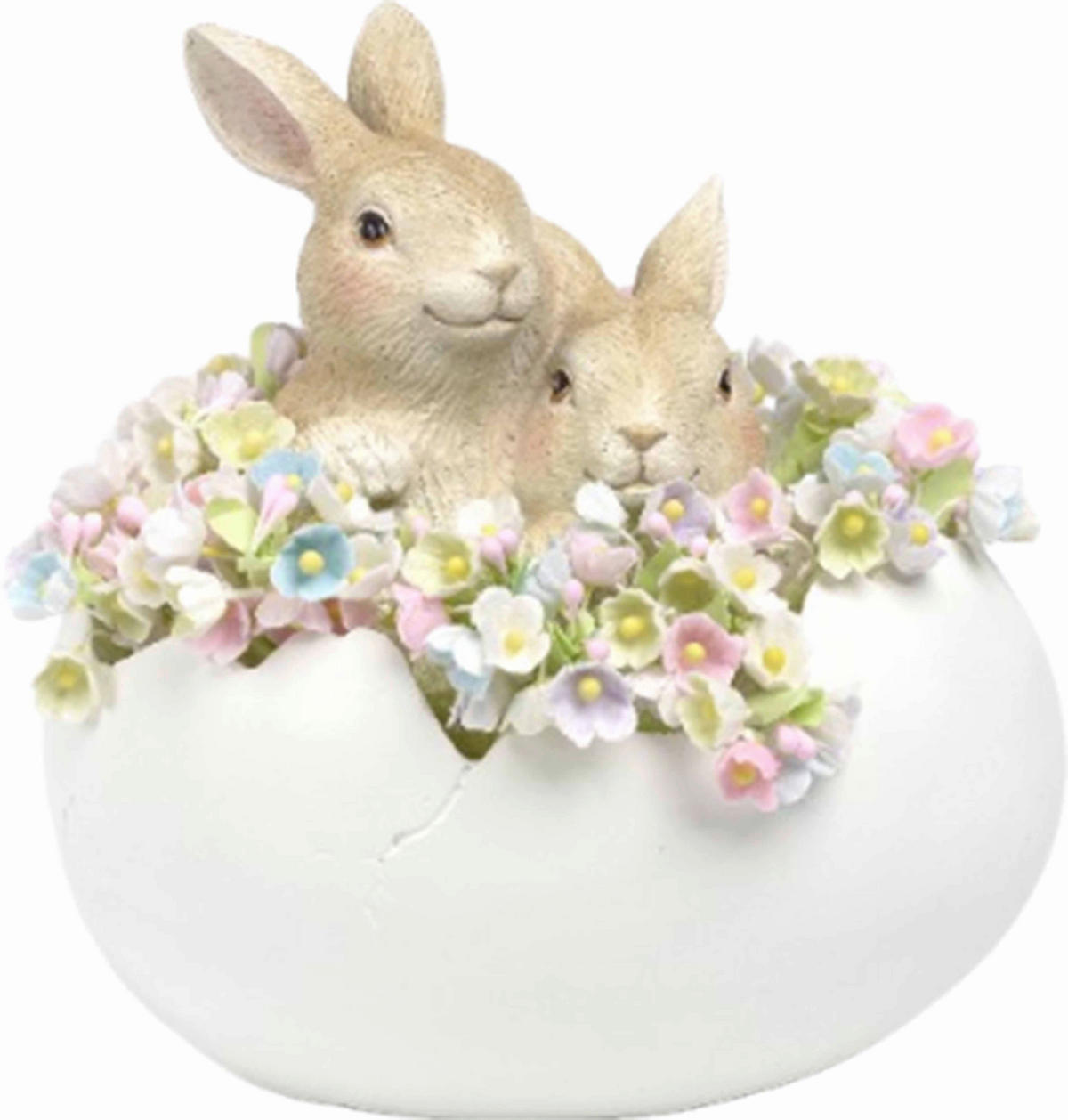 DEKOHASE   - Braun/Weiß, LIFESTYLE, Kunststoff (13,6/10,2/13,8cm)