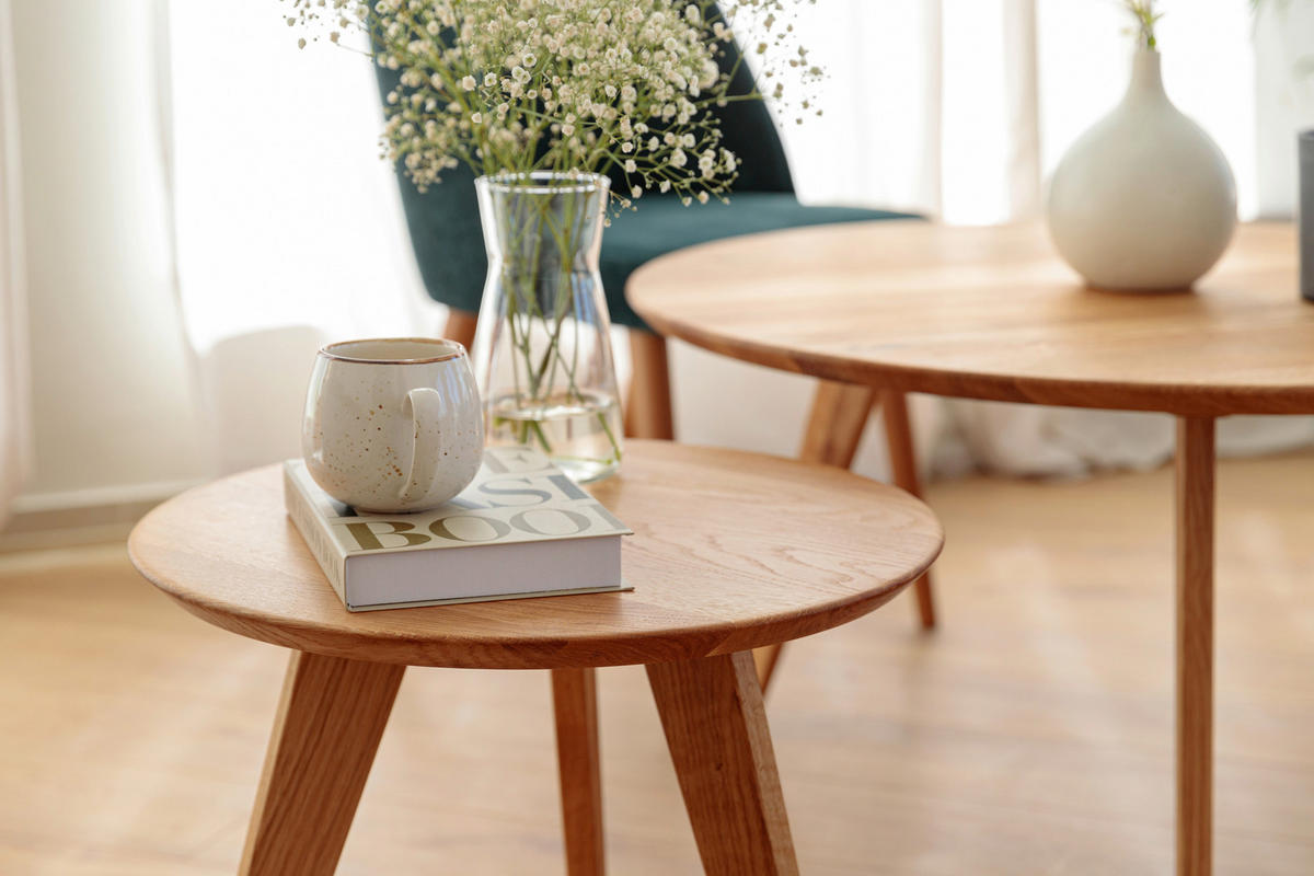 COUCHTISCH Holz 50/50/41,5 cm  - Eichefarben, Design, Holz (50/50/41,5cm) - Livetastic