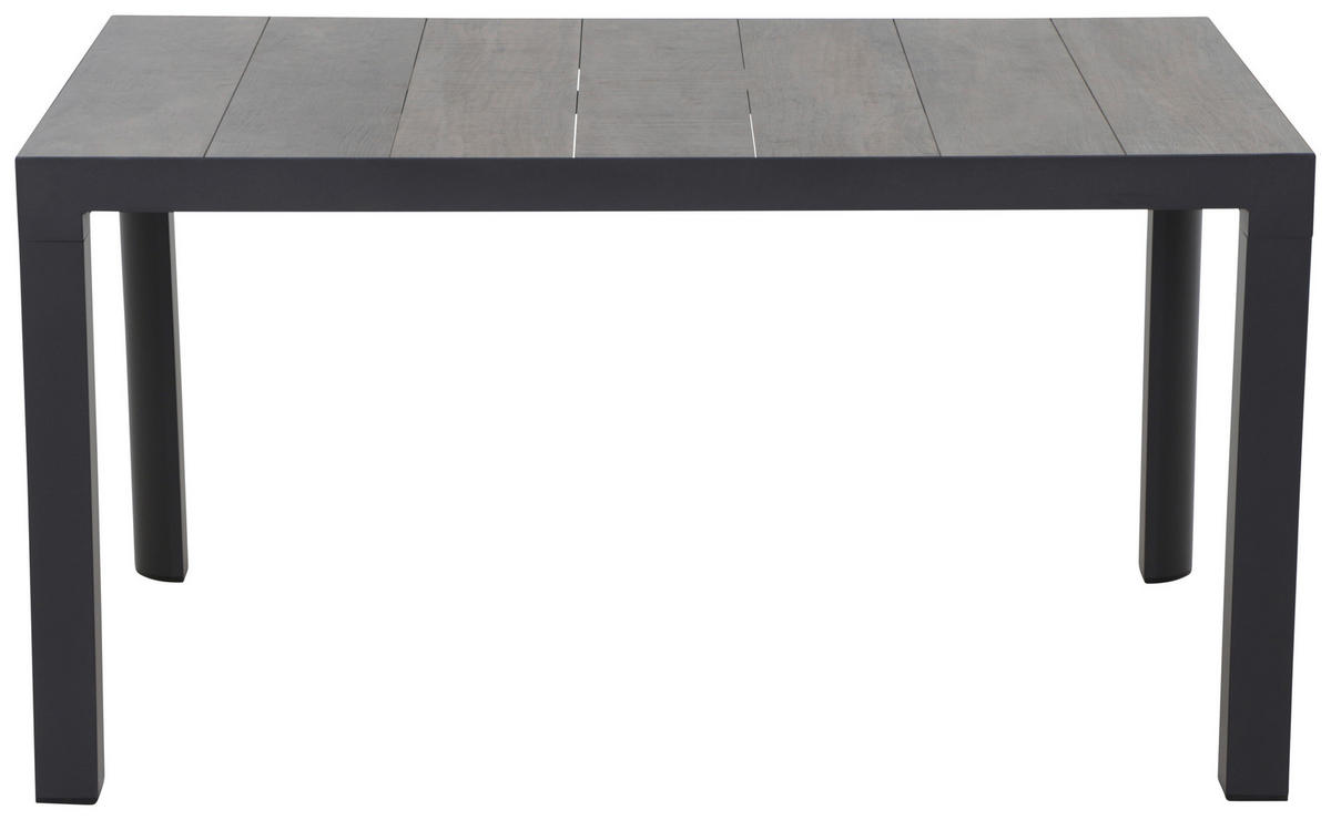 GARTENGARNITUR 5-teilig Aluminium  - Anthrazit, KONVENTIONELL, Keramik/Kunststoff (90/74/140cm) - Siena Garden