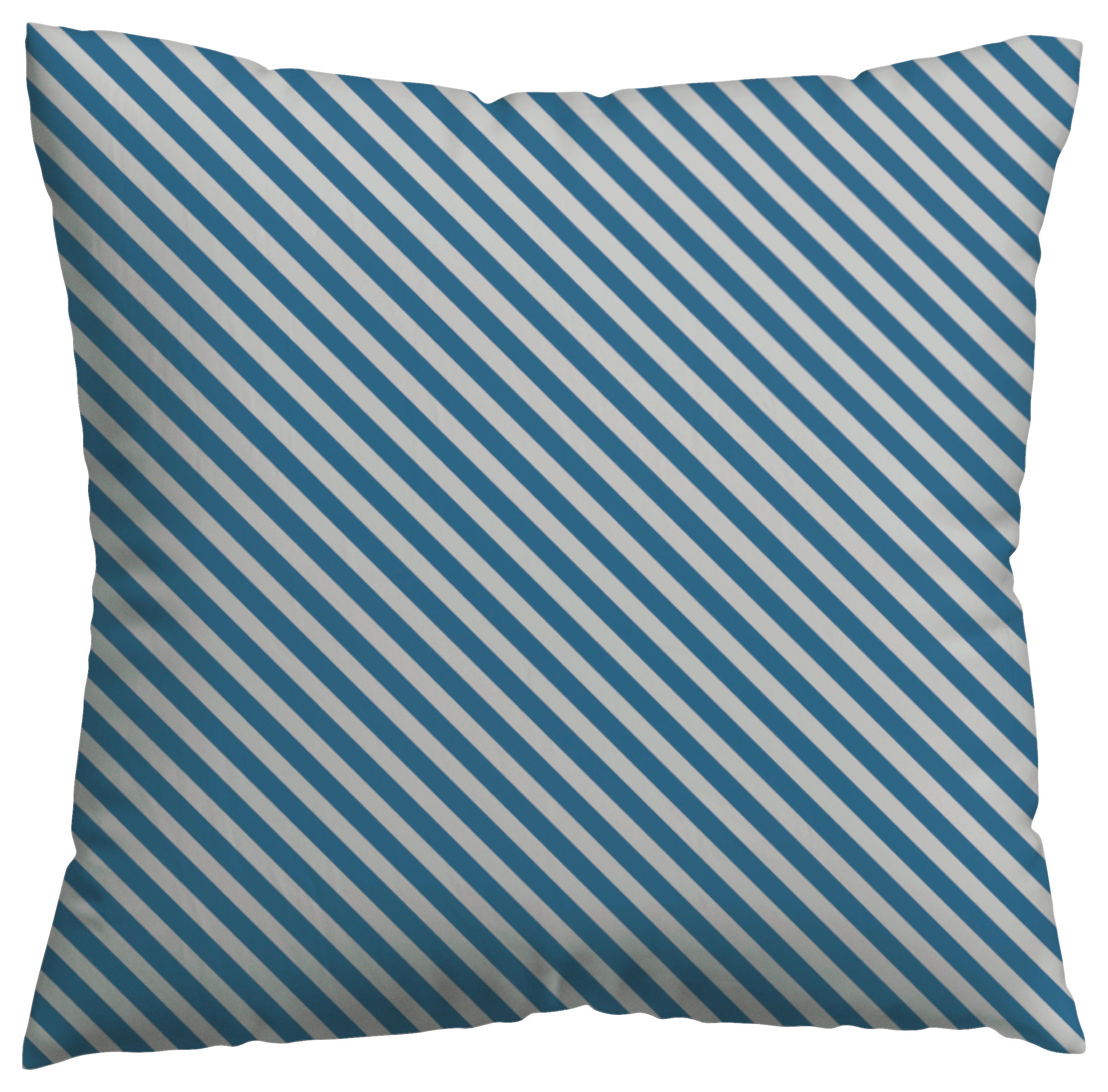 KISSENHÜLLE Woven Satin Fade 40/40 cm  - Blau/Hellgrau, Basics, Textil (40/40cm) - Schlafgut