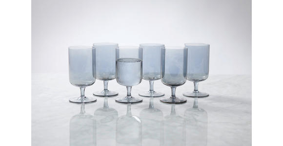 WASSERGLAS   - Grau, Trend, Glas (7,2/14,5cm) - Novel