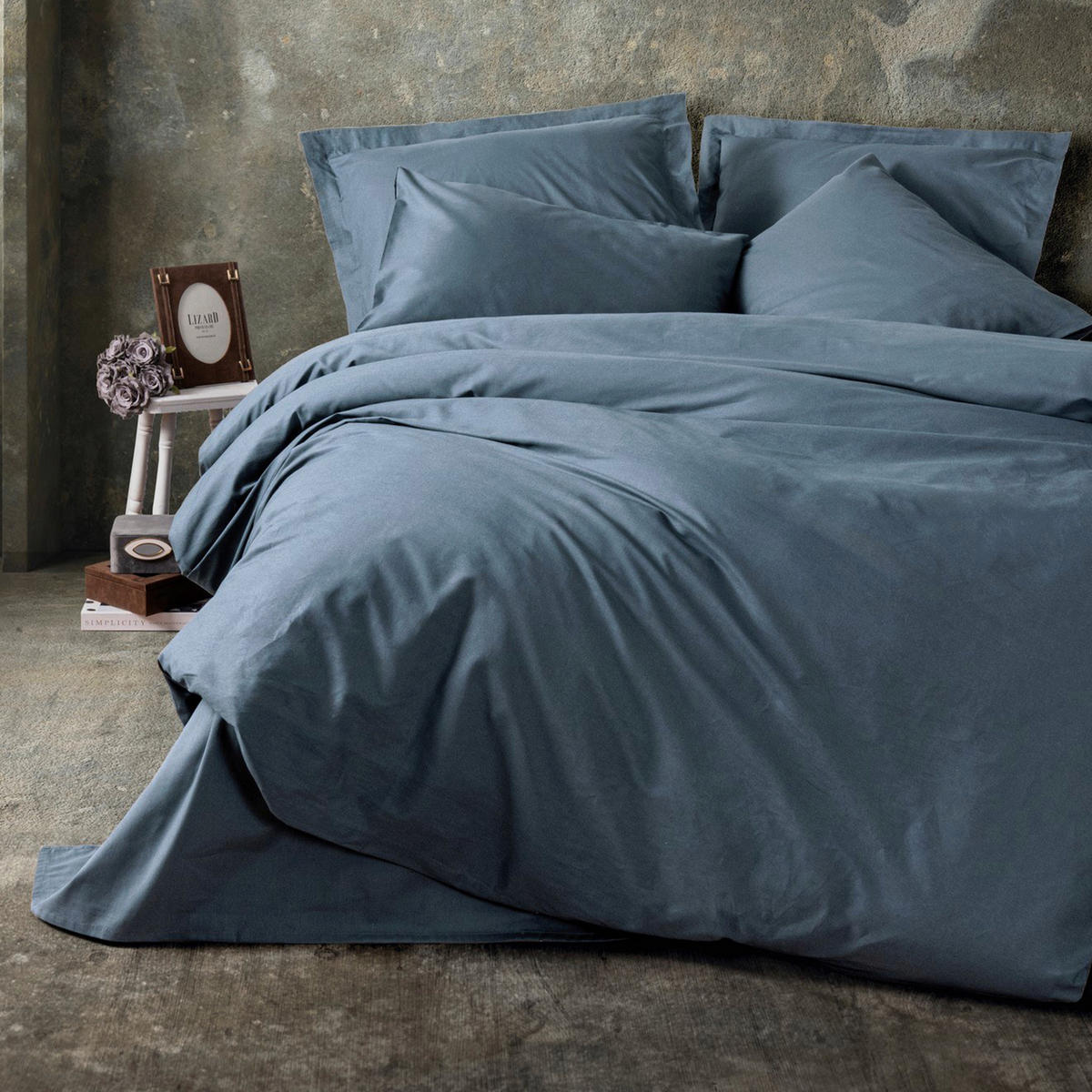 BETTWÄSCHE Renforcé 155/220 cm  - Anthrazit, Basics, Textil (155/220cm)