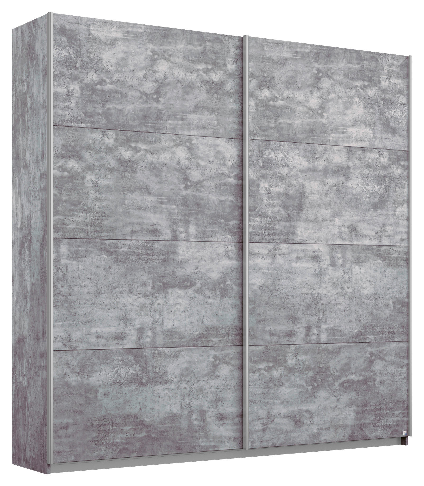 SCHWEBETÜRENSCHRANK  in Grau  - Alufarben/Grau, MODERN, Holzwerkstoff/Metall (181/210/62cm) - Rauch Möbel