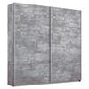 SCHWEBETÜRENSCHRANK  in Grau  - Alufarben/Grau, MODERN, Holzwerkstoff/Metall (181/210/62cm) - Rauch Möbel
